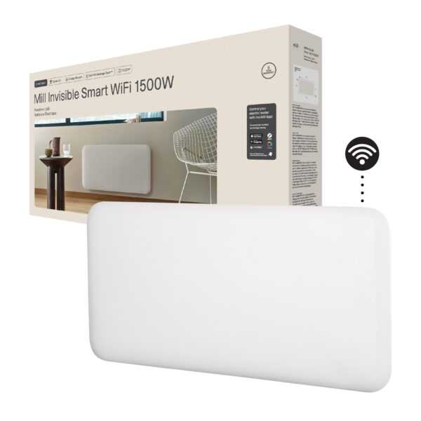Panelni konvekcijski radiator Mill Wi-Fi 1500W, bel jeklo PA1500WIFI4A - slika 7