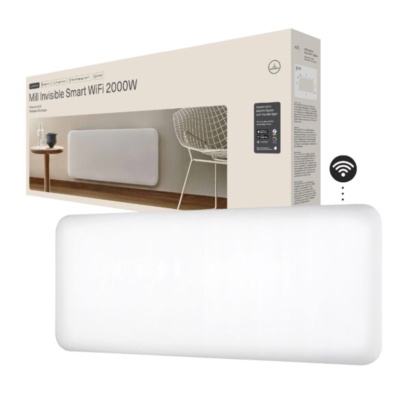 Panelni konvekcijski radiator Mill Wi-Fi 2000W, bel jeklo PA2000WIFI4 - slika 6